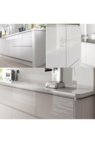 Parlak Beyaz Folyo Lake Görünüm Yapışkanlı Kaplama Folyosu (314439866)