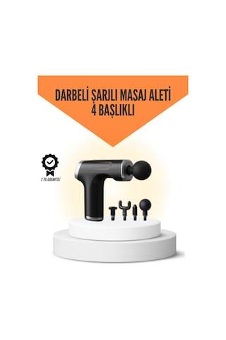 Sessiz Çalışan Taşınabilir Kas Masaj Aleti Sarı