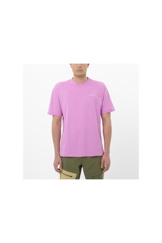Salomon Chest Logo Relaxed Tee M 7558 Pembe