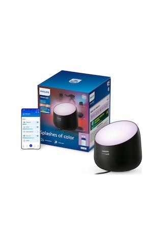 Philips Smart Lighting Squire Lite Akıllı Masa Lambası - Siyah - Google Home, Alexa, Homekit Ve Matter Uyumlu Çok Renkli