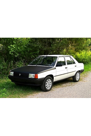 Renault 9 Ön Kaput Koruma Maskesi Siyah Suni Deri Araca Özel Tasarım 1 Adet