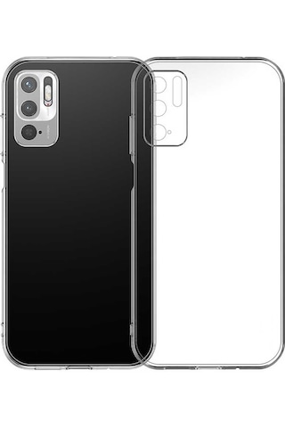 Adige Xiaomi Poco M3 Pro Kılıf Kamera Korumalı Süper Silikon