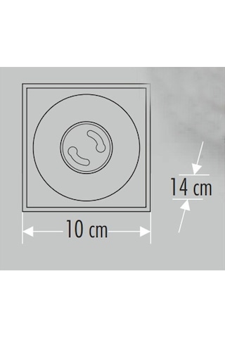 Ct 5420 Cata Bergama Siyah-platin Dekoratif Armatür Kasası G-10 B
