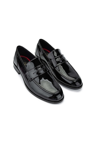 Tamer Tanca Erkek Hakiki Deri Siyah Rugan Makosen Ayakkabı 537 3229 Erk Ayk Sk23/24 Sıyah Rgn Siyah