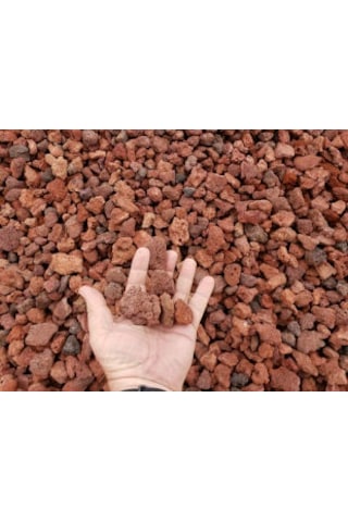 Pomza 5 kg 2-4 cm Kırmızı Pomza Tarım Pomzası Pomza Taşı Lav Taşı