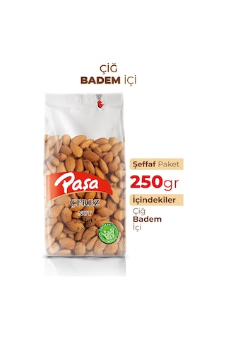 Paşa Kuruyemiş Çiğ Badem İçi 250 G