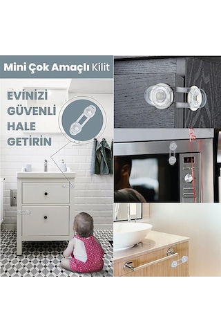 Ideal Baby 10 Adet Mini Çok Amaçlı Kilit Set IDE-101098