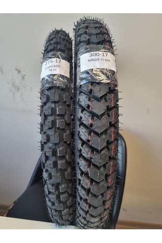Set Kuba X Boss Lastik Takımı 300-17 Ninza Ve 275-17 Cascade Ön Ve Arka