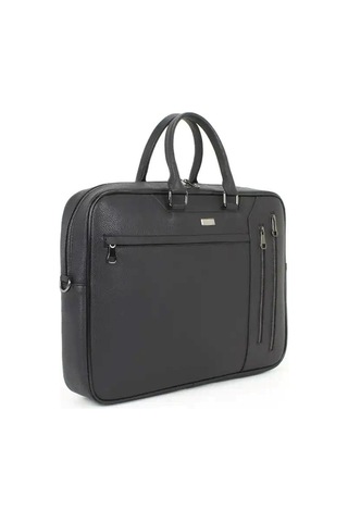 Case Club 2208-5 Laptop Evrak Çantası Büyük Boy 17.3 İnç El Omuz Çantası Siyah