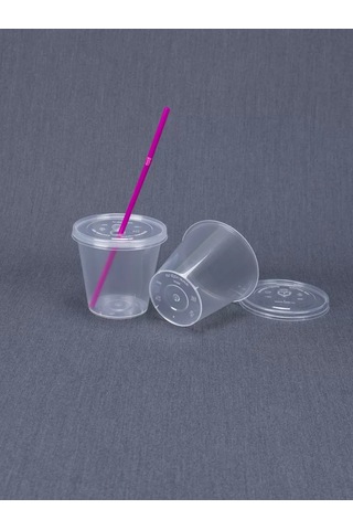 Softhomeplast Bubble Cup Bardak 300 Ml 40 Adet, Parlak Düz Kapaklı 232455665 Beyaz