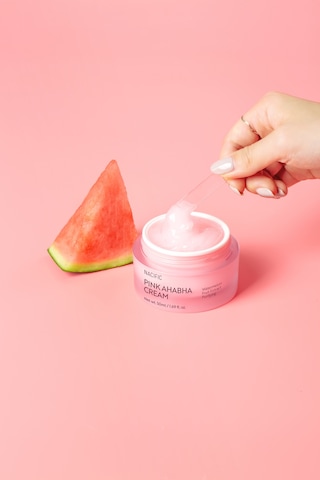 NACIFIC Pink AHA BHA Cream 50 ml , Peeling Etkili Aydınlatıcı Nemlendirici , Gözenek ve Doku Dengeleyici