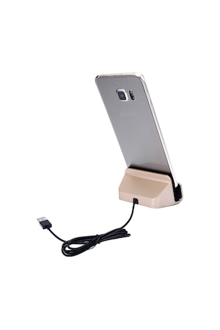 Notech Micro Usb Universal Masaüstü Şarj Aleti Dock Gold