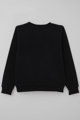 Breeze Erkek Çocuk Sweatshirt Los Angeles Yazı Baskılı 8-14 Yaş, Siyah Siyah