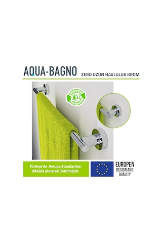 Aqua Bagno Zero Uzun Havluluk 50 Cm.Krom