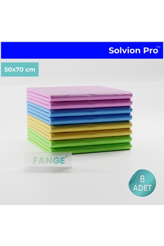 8 Adet Fange Solvion Pro Temizlik Bezi, Büyük Boy 50 X 70, Yeni