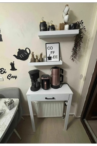 Kahve Köşesi Takımı Beyaz 70 X 30 X 92 Beyaz