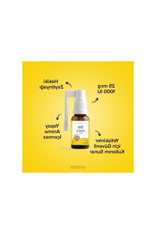 Takviye Edici Gıda - Vitamin D3 1000 Iu 20 Ml Sprey