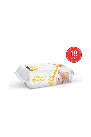 Sleepy Sensitive Hassas Ciltlere Özel Islak Bebek Havlusu 18 X 90'Lı