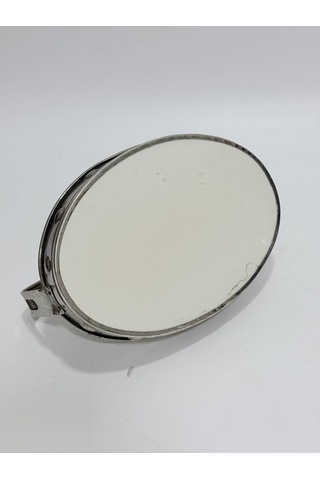 Antika Gümüş Kaplama Porselen Tabanlı Tepsi 23x11cm