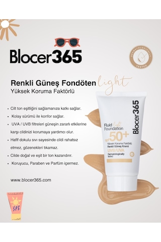 Blocer365 Güneş Kremi Medium Fluid SPF50+ 50 ML