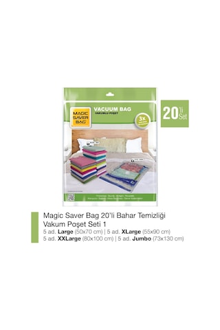 Magic Saver Bag 20'Li  Çeyiz Seti Vakumlu Poşet Seti 1
