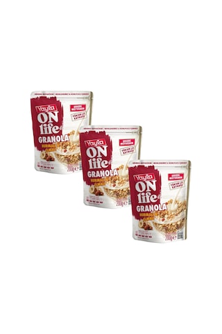 Yayla Onlife Hurmalı Ve Elmalı Granola 200 G X3