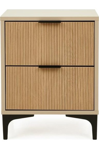 Just Home Prestige 2 Çekmeceli Komodin - Vizon / Yunus - 45 Cm Vizon / Yunus