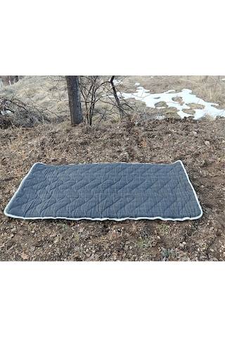 Zishtekstil Koyu Antrasit Gri Taşınabilir Katlanır Yatak Karavan Kamp Yatağı Anne Yanı Yer Yatağı