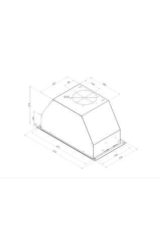 Silverline 1171 Astec Metalik Gri 52 CM Ankastre Aspiratör