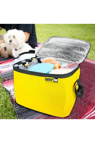 Automix Termos Çanta 15lt Termo Piknik Kamp Soğuk Sıcak Isı Yalıtımlı Yiyecek İçecek Taşıma Çantası Sarı 1 Adet