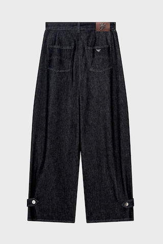 Emporio Armani Pileli Relaxed Fit Yüksek Bel Jeans Kadın Kot Pantolon Ew004861 Af26305 Mb001 Lacivert