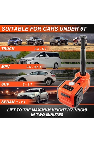 5 Tonluk Elektrikli Hidrolik Kriko Kiti Hızlı Lastik Değişimi İçin Güçlü Çözüm