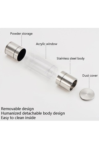 Cbtx 2'si 1 Arada Paslanmaz Çelik Manuel Karabiber Değirmeni