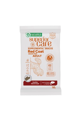 Nature S Protection Superior Care Kızıl Tüylü Köpekler İçin Somonlu Deri & Tüy Sağlığı Destekli Köpek Ödülü 160g