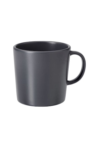 Ikea Dınera Seramik Kupa 9 Cm 300 Ml Koyu Gri 1 Parça