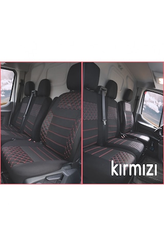 Ford Transit 2014- Ortopedik Oto Koltuk Kılıfı Ön 2+1 Kırmızı Dik Ford Transit 2014- Ortopedik Oto Koltuk Kılıfı Ön 2+1 Kırmızı Dik