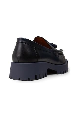 Deery Kadın Hakiki Deri Lacivert Püsküllü Loafer - 02033zlcvc02