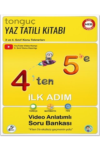 4'ten 5'e Hazırlık Kitabı Ve Meydan Okuma Defteri