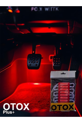Ambiyans Led Premium Ofis , Araç & Ev Uyumlu Dc 12v 6 Renk Seçeneği 10'lu Paket Kırmızı