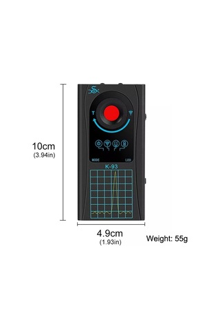 Sones K93 Sinyal Dedektörü Gps Konum Belirleme Kamerası Gizlice Fotoğraf Çekmeyi Önleyici Dedektörü