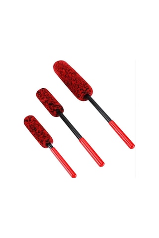 Autocher 3lü Esnek Mikrofiber Çizmeyen Jant Firçasi