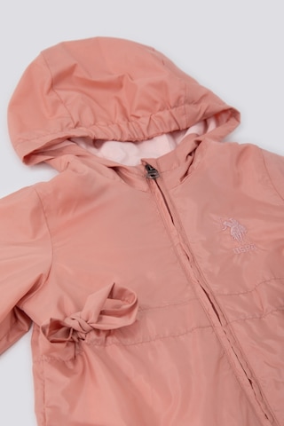 U.S. Polo Assn. U.S. Polo Assn Light Shades Pembe Kız Bebek Yağmurluk Pudra