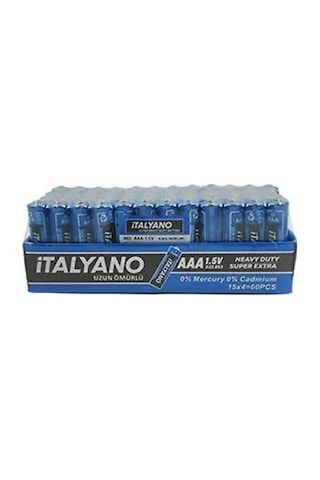 Italyano 60 Adet Aaa Ince Kalem Pil 60'lı Paket