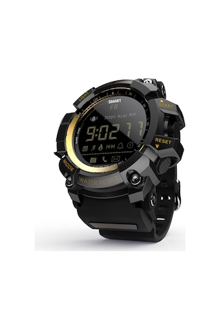 Lokmat Mk16 Akıllı Saat Askeri Ordu Dayanıklı Erkek Kadın Saat 12 Ay Pil Ömrü Ip67 / 5atm Su Geçirmez El Parlak Spor Bt Akıllı Saat Adım Sayar Aktivite Fitness Takip Cihazı Uzaktan Kamera Alarm