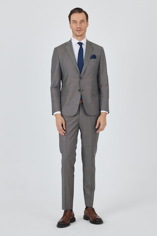 İmza Lacivert Mono Yaka Düz 2 Düğme Classic Yünlü Slim Fit Takım Elbise 1001250175 Lacivert