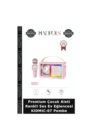 Premium Çocuk Aleti Renkli Ses Ev Eğlencesi Kıdmıc-07 Pembe