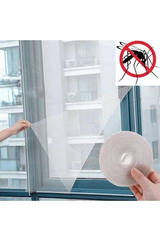 Pencere Cam Sineklik-beyaz 125 Cm X 75 Cm +4m Bant Çok Renkli