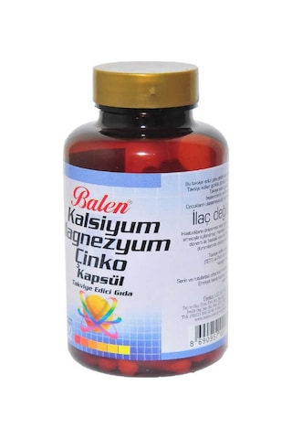 Balen Kalsiyum Magnezyum Çinko Kapsül 709 MG 90 Kapsül