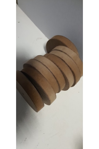 Ekim Oyuncak 8'li Ahşap Tekerlek Oyuncak Ahşap Yuvarlak Çap 12 Cm