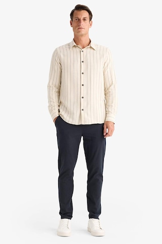 DeFacto %100 Pamuk Keten Görünümlü Yazlık Jogger Pantolon Dar Paça Beli Bağcıklı Lastikli Cepli Z6475AZ25SPAR190